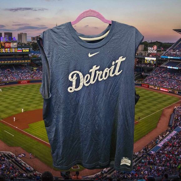 Nike Detroit Tank Size‎ XL Navy (Y25) - Picture 1 of 3